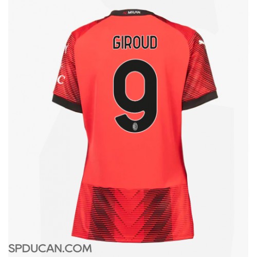Zenski Nogometni Dres AC Milan Olivier Giroud #9 Domaci 2023-24 Kratak Rukav